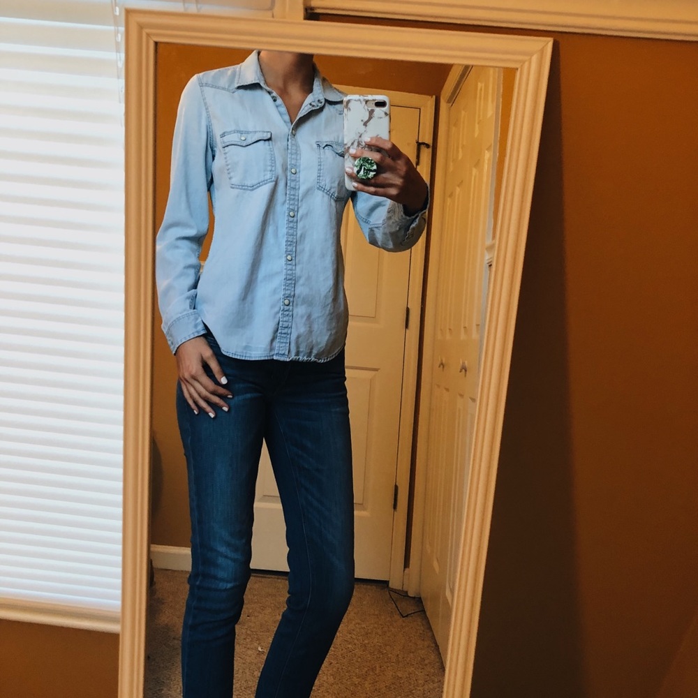 AE Chambray Western button down